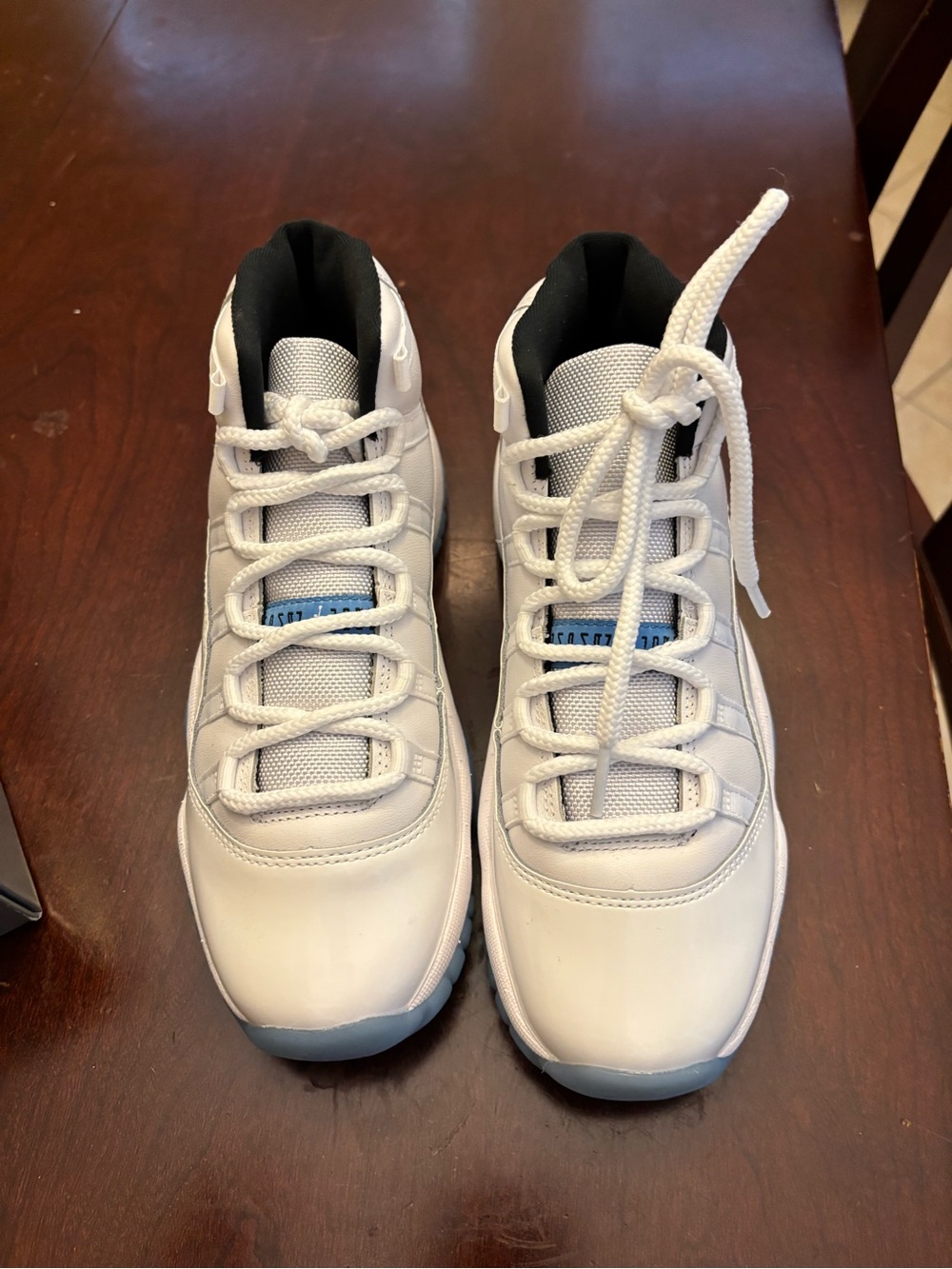 Kids White and Black Athletic Sneakers